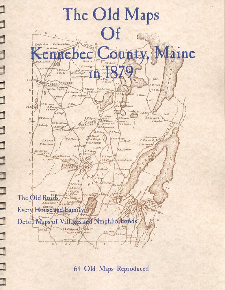 Old Maps of Kennebec County, Maine in 1879