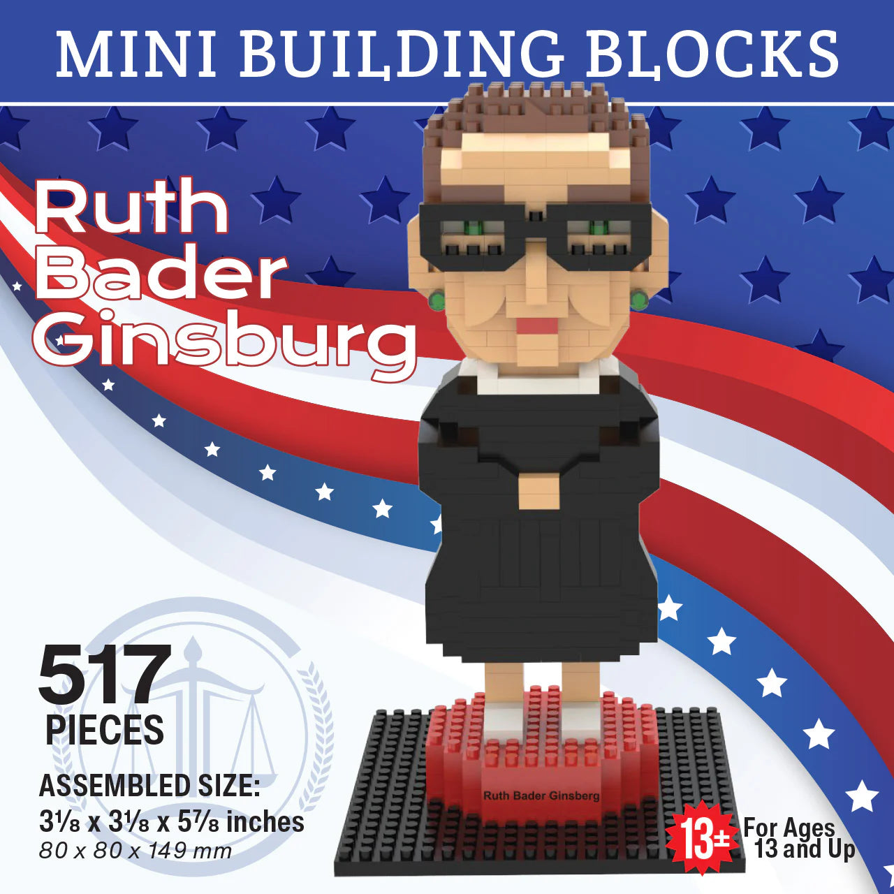 Ruth Bader Ginsburg Mini Building Block Set