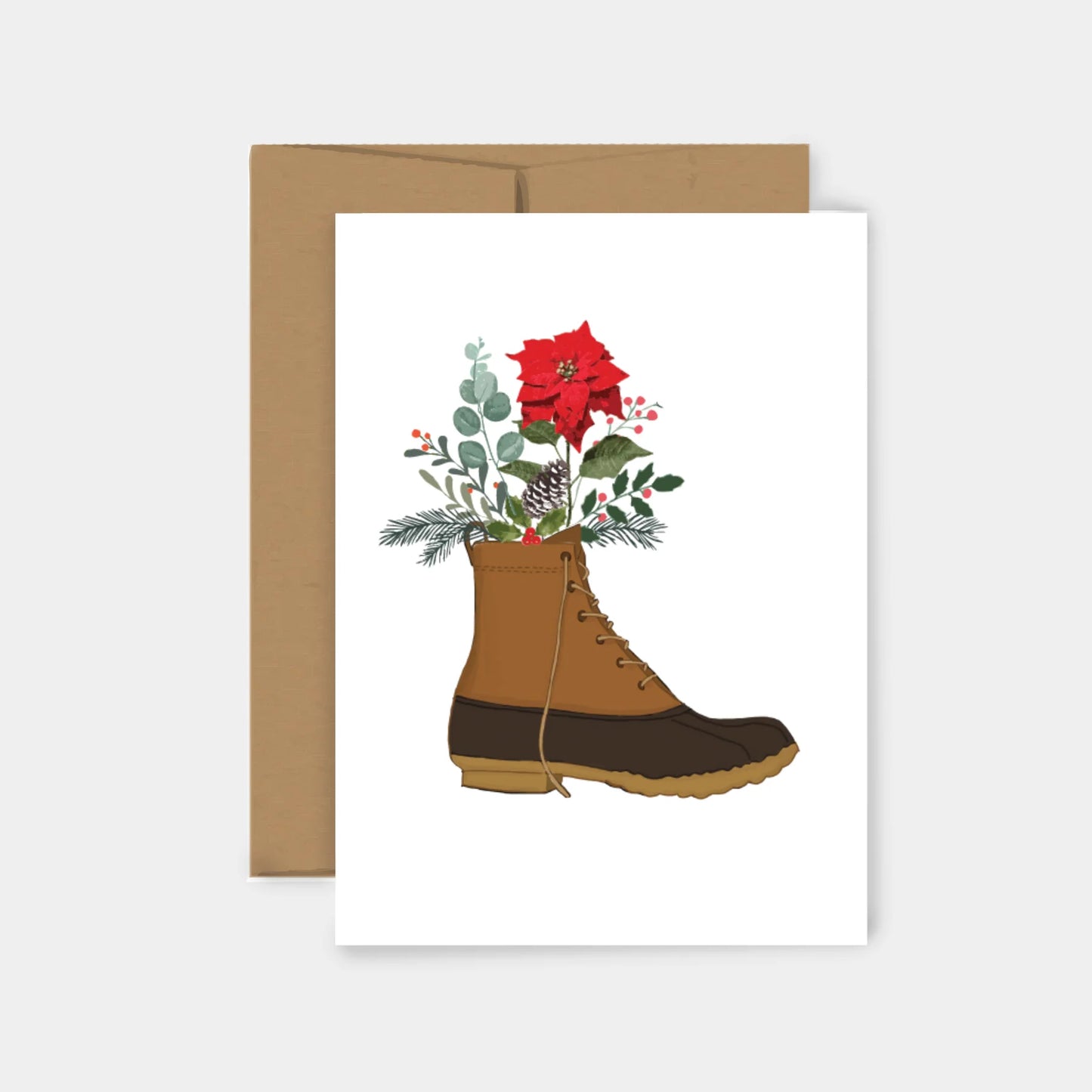 Boot Bouquet Greeting Card