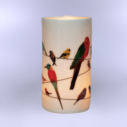 Birds on a Wire Tea Light Holder