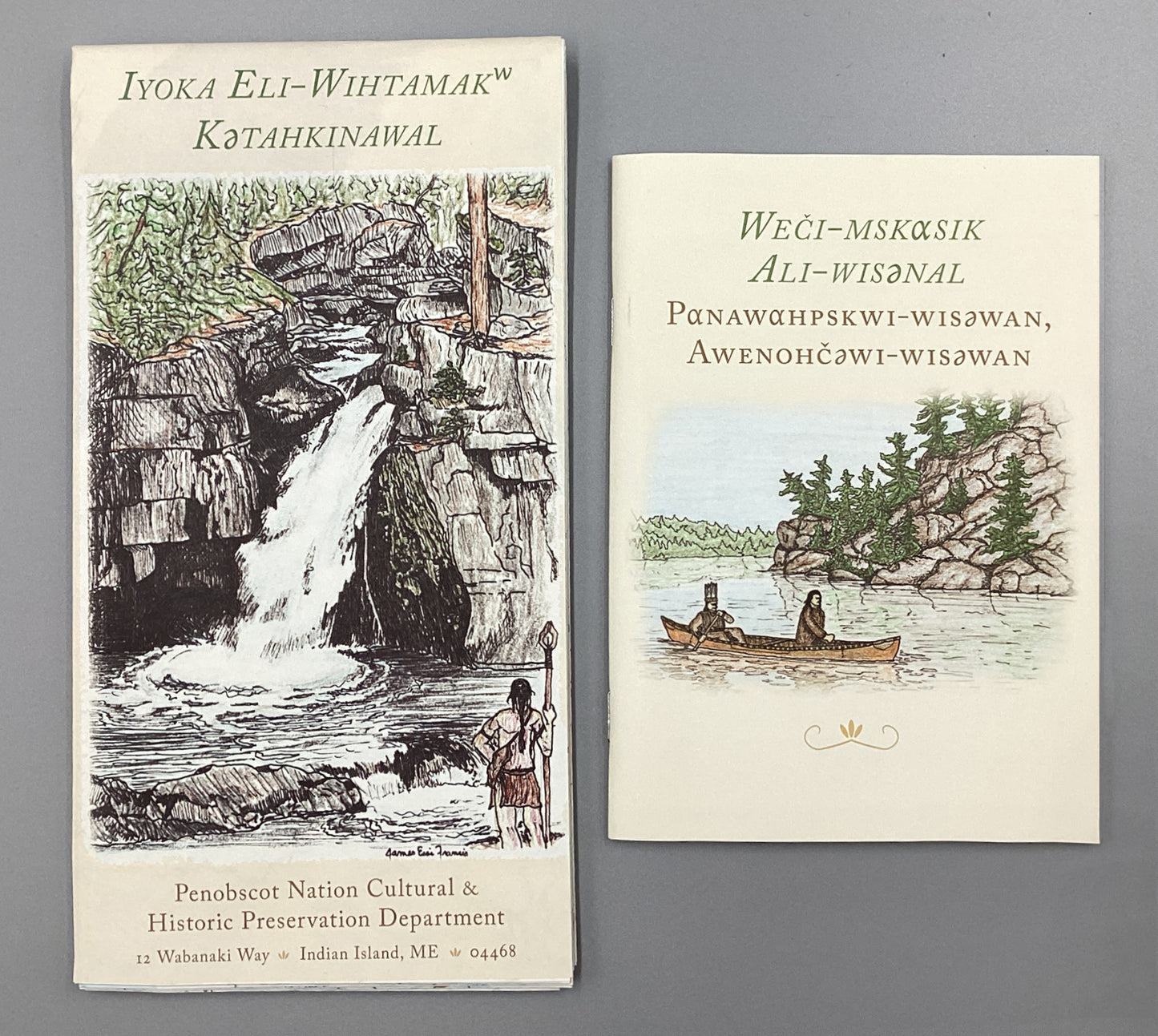 Penobscot Language Map & Gazetteer: English to Penobscot