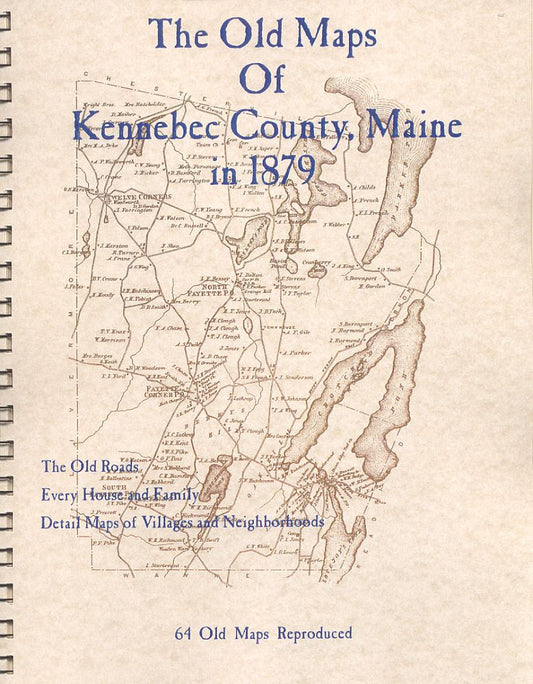 Old Maps of Kennebec County,  Maine in 1879