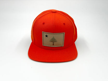 Original Maine Flag Blaze Orange Hat