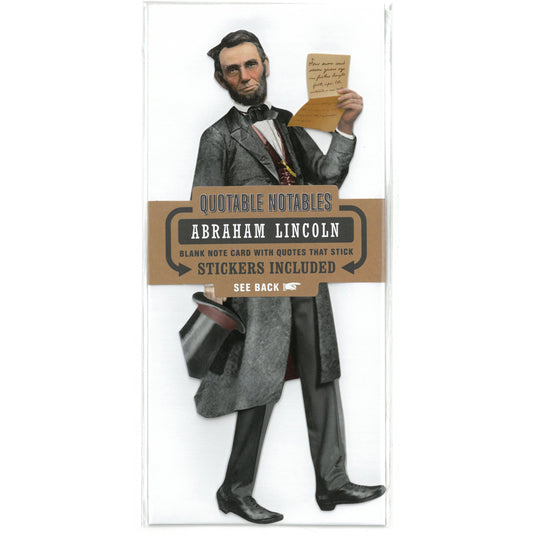 Abraham Lincoln Quotable Notables Note Card