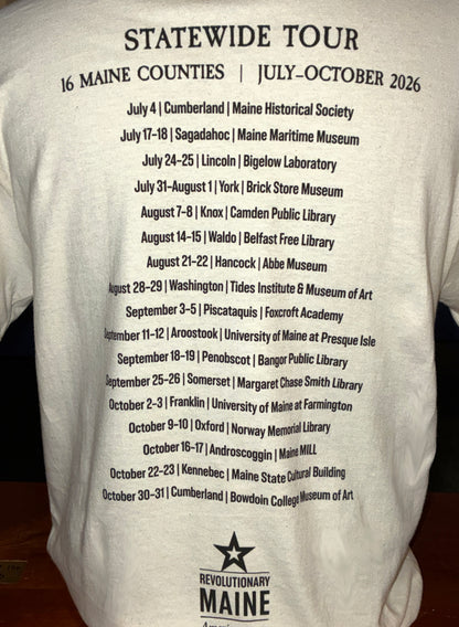 Maine Historical Society Declaration of Independence Tour T-Shirt