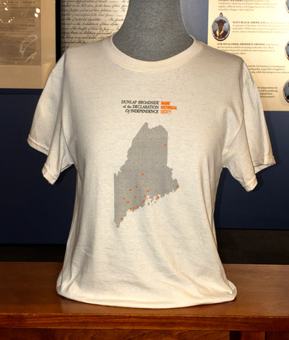 Maine Historical Society Declaration of Independence Tour T-Shirt