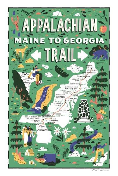 Appalachian Trail Tea Towel