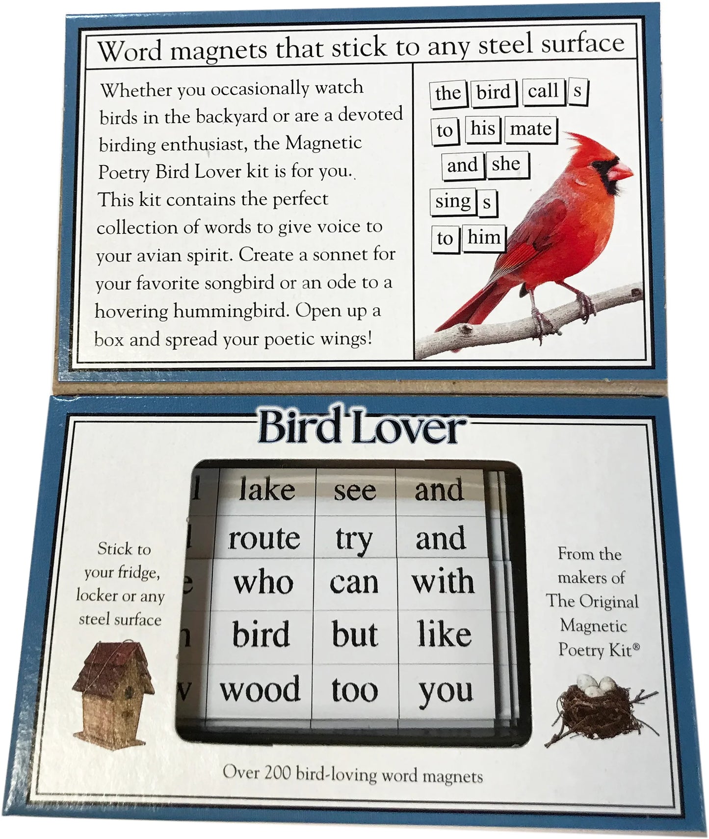 Bird Lover Magnetic Poetry Kit