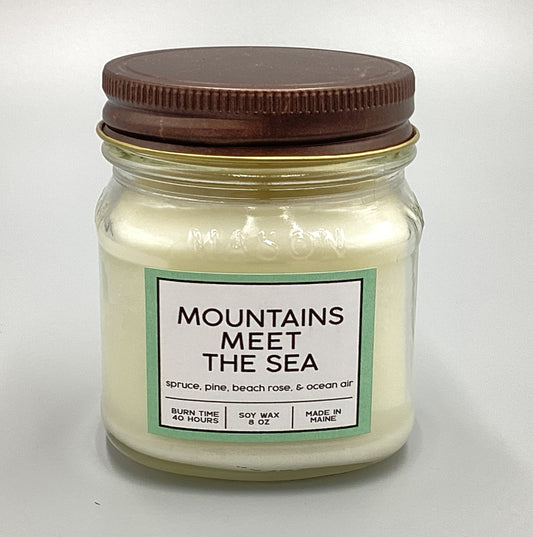 Mountains Meet The Sea Candle