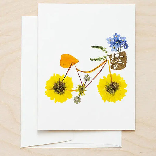 Bicycle Botanical Note Card