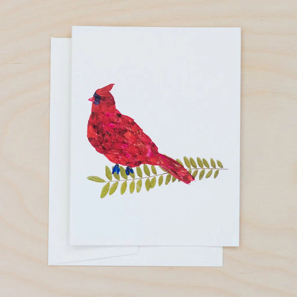 Cardinal Botanical Note Card