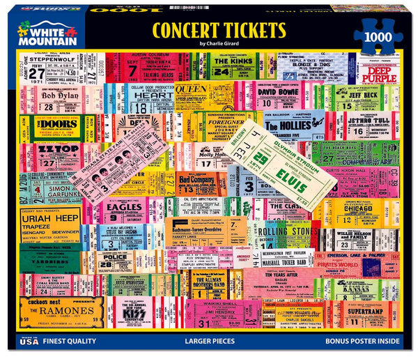 Concert Tickets Puzzle Maine Historical Society Museum Store