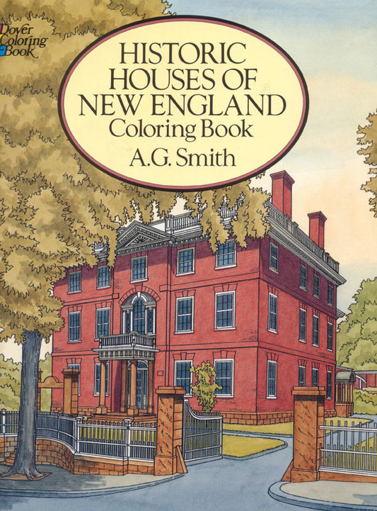 Historic Houses of New England Coloring Book