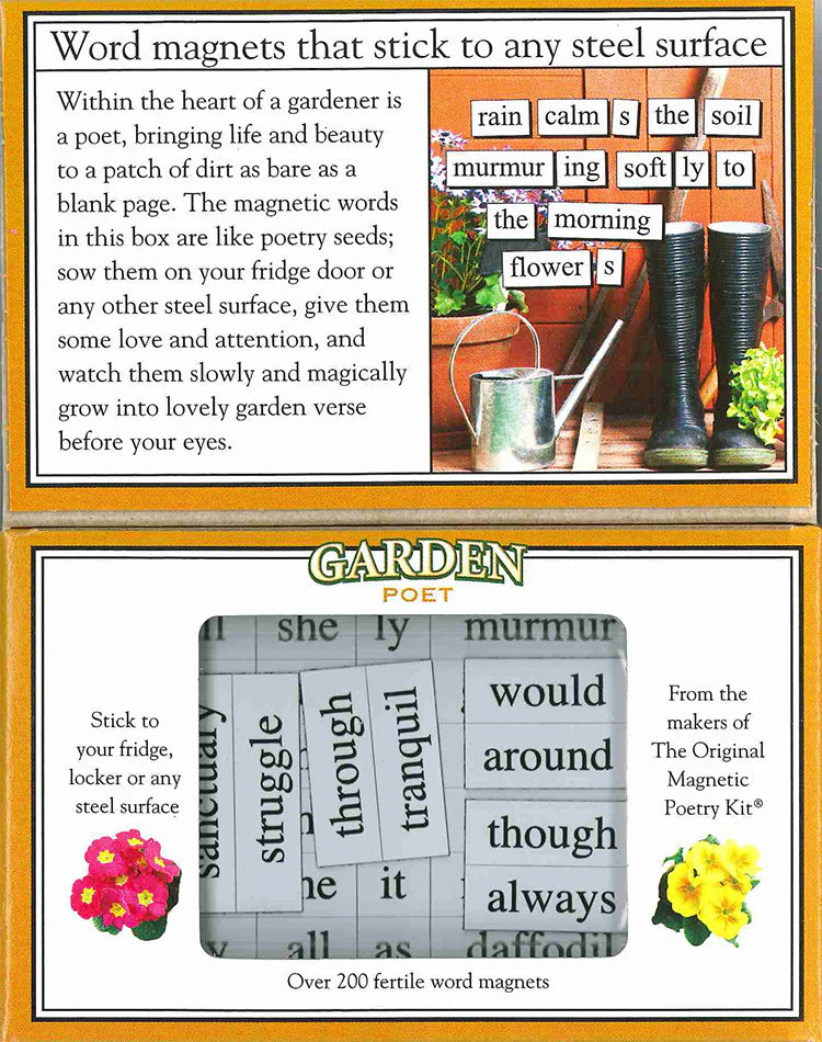 Garden Poet Magnetic Poetry Kit