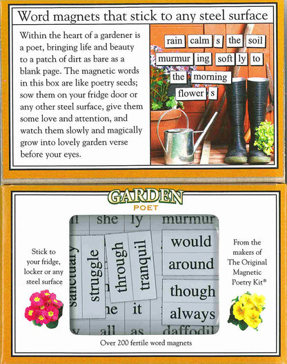 Garden Poet Magnetic Poetry Kit
