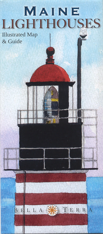 Lighthouse Mag Guide Maine Lighthouses Illustrated Map & Guide – Maine Historical Society ...