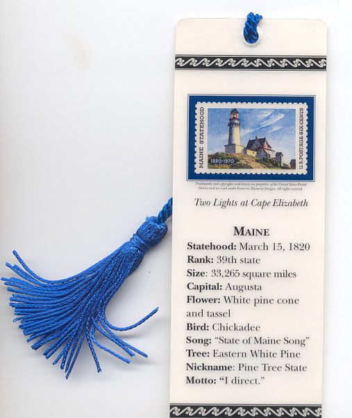 Maine Statehood Bookmark