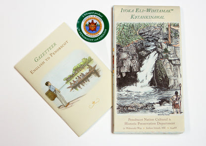 Penobscot Language Map & Gazetteer: English to Penobscot