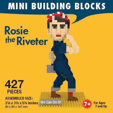 Rosie the Riveter Mini Block Building Set