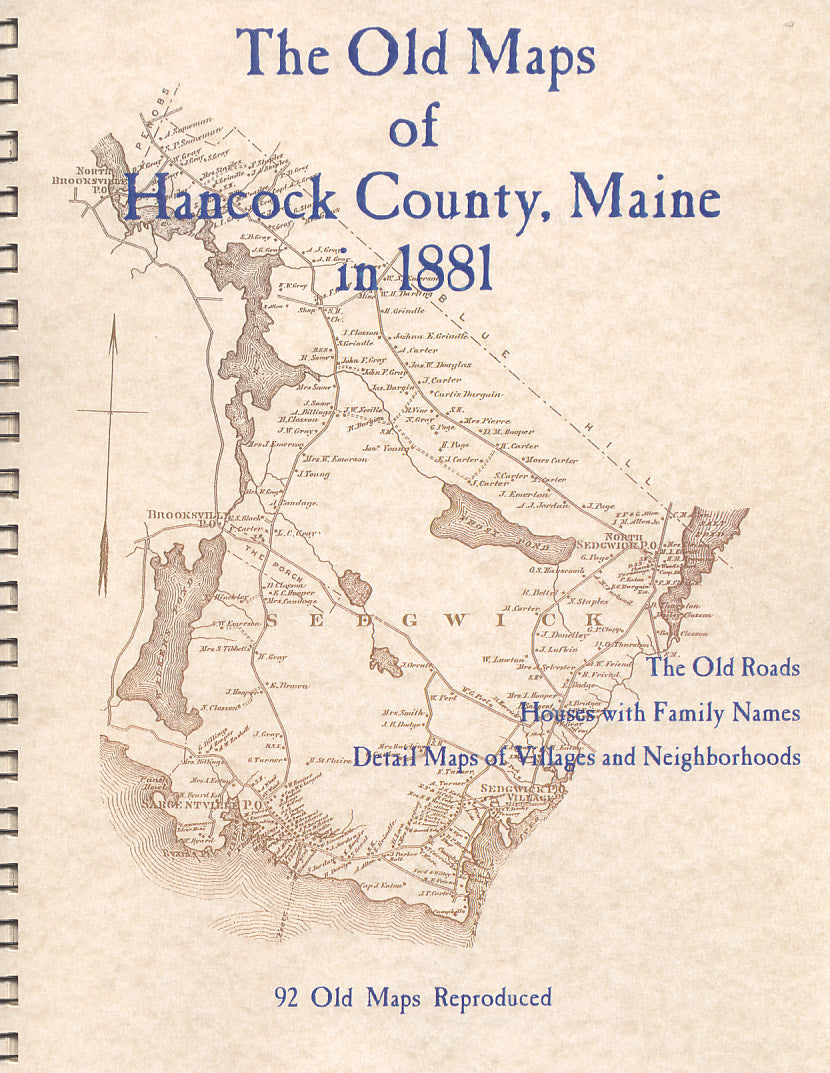Old Maps of Hancock County, Maine in 1881