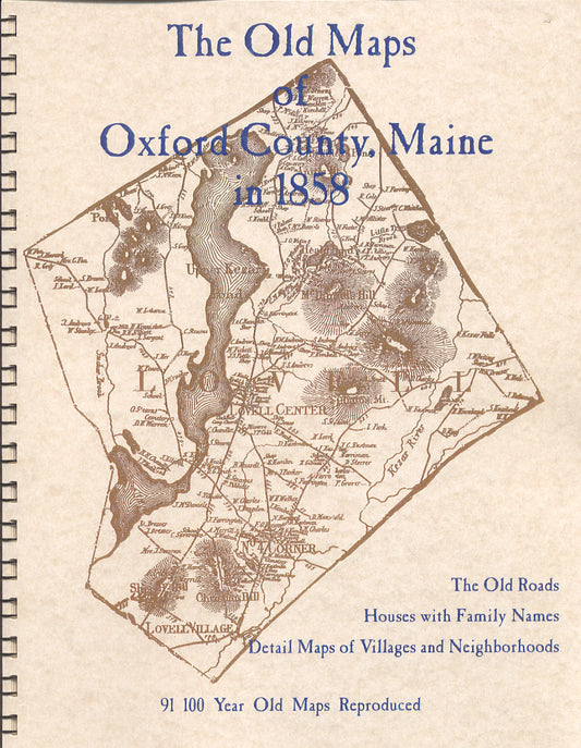 Old Maps of Oxford County, Maine in 1858