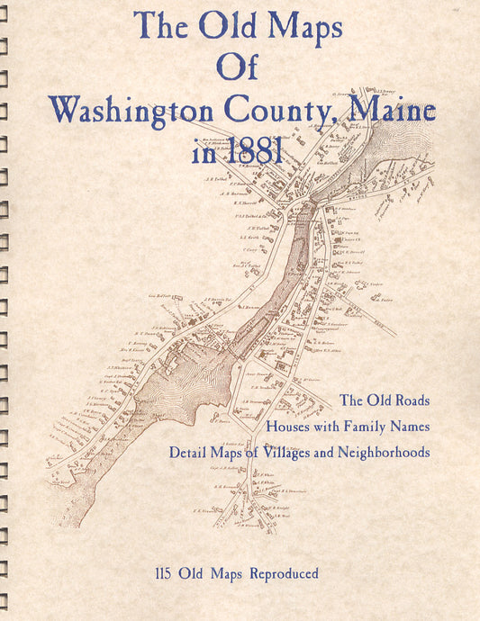 Old Maps of Washington County, Maine in 1881